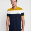 Pier One Polo Shirt - Dark Blue/Mustard -Modern Fashion Shop 049d18c092344dcaab7fb30bacc28a30