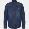 Pier One Denim - Shirt - Blue Denim -Modern Fashion Shop 14816eb33aa843d586d3ae8070a120b6