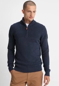 Pier One Jumper - Mottled Dark Blue