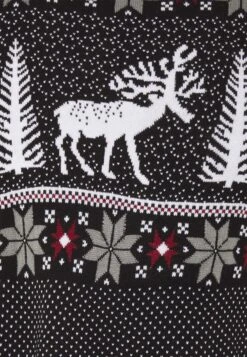 Pier One Wintery Christmas Jumper- Jumper - Black -Modern Fashion Shop 19b4f5f8cc11462394392012199e9096