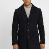 Pier One Classic Coat - Dark Blue -Modern Fashion Shop 1d5c216c70c44b7e8fd5ba73f6d9fbe2