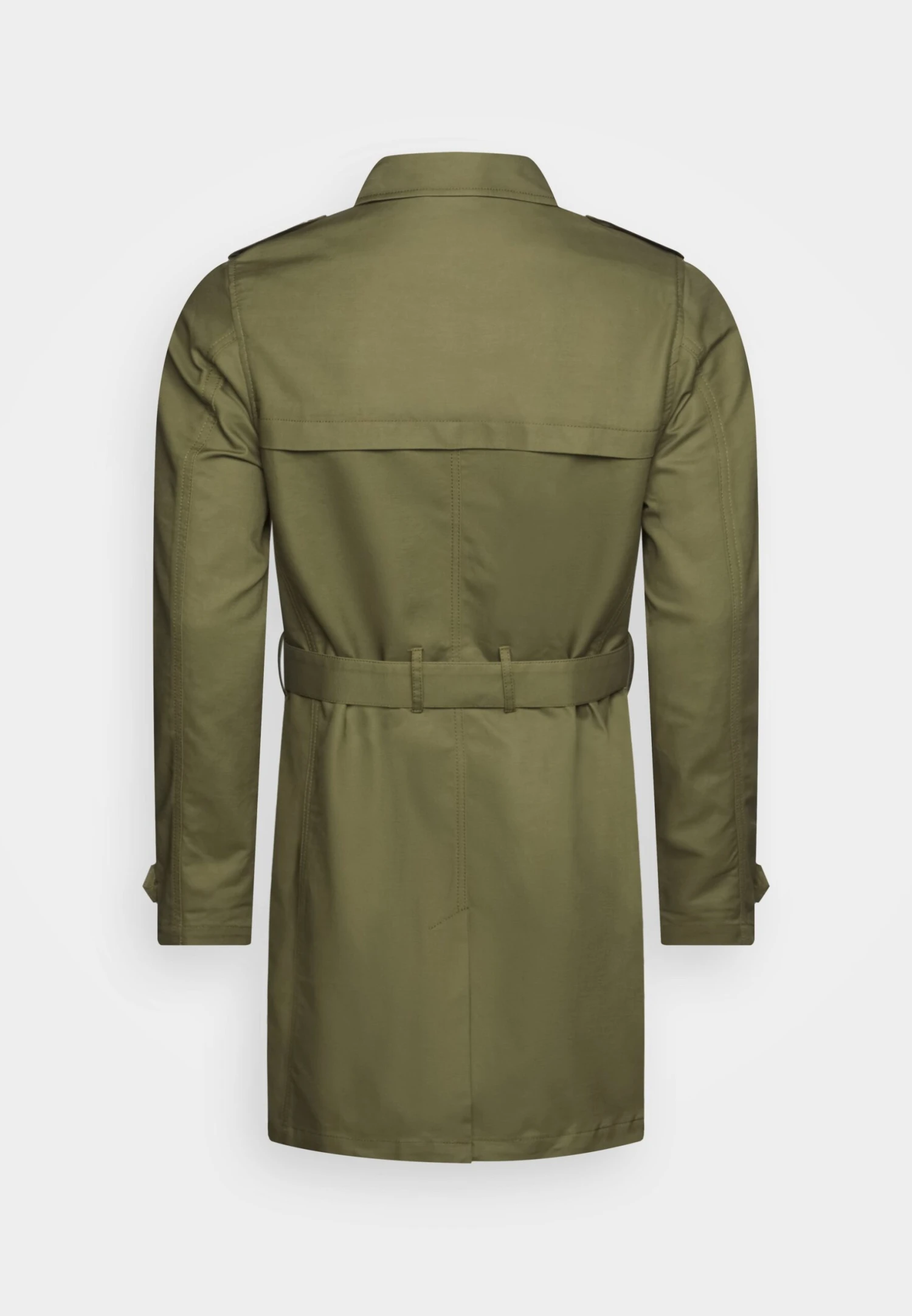Pier One Trenchcoat - Olive 4 Pier One Trenchcoat - Olive - Image 2