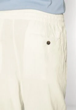 Pier One Drawcord Trousers Linen Blend - Trousers - White -Modern Fashion Shop 29249133ad174a51bb991d8322ba3448