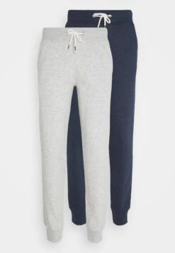 Pier One 2 Pack - Tracksuit Bottoms - Mottled Light Grey/Mottled Dark Blue -Modern Fashion Shop 2bb14836cf4b4803aeb6cc563d427b89