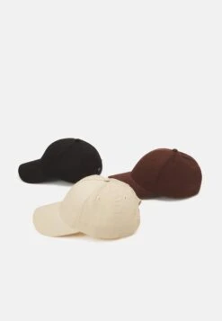 Pier One Unisex 3 Pack - Cap - Black/Dark Brown/Beige -Modern Fashion Shop 322c39d131ac488ea8bb229f1824c6e8