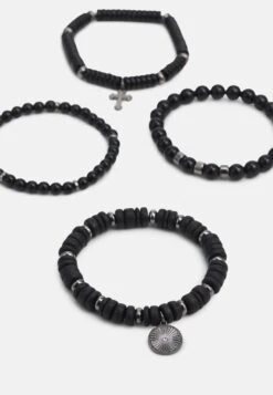 Pier One 4 Pack - Bracelet - Black -Modern Fashion Shop 38feea797ced458bb465001274f887e9