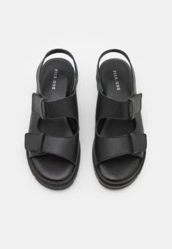 Pier One Leather- Sandals - Black -Modern Fashion Shop 416cf047752b46fead206d52841da020