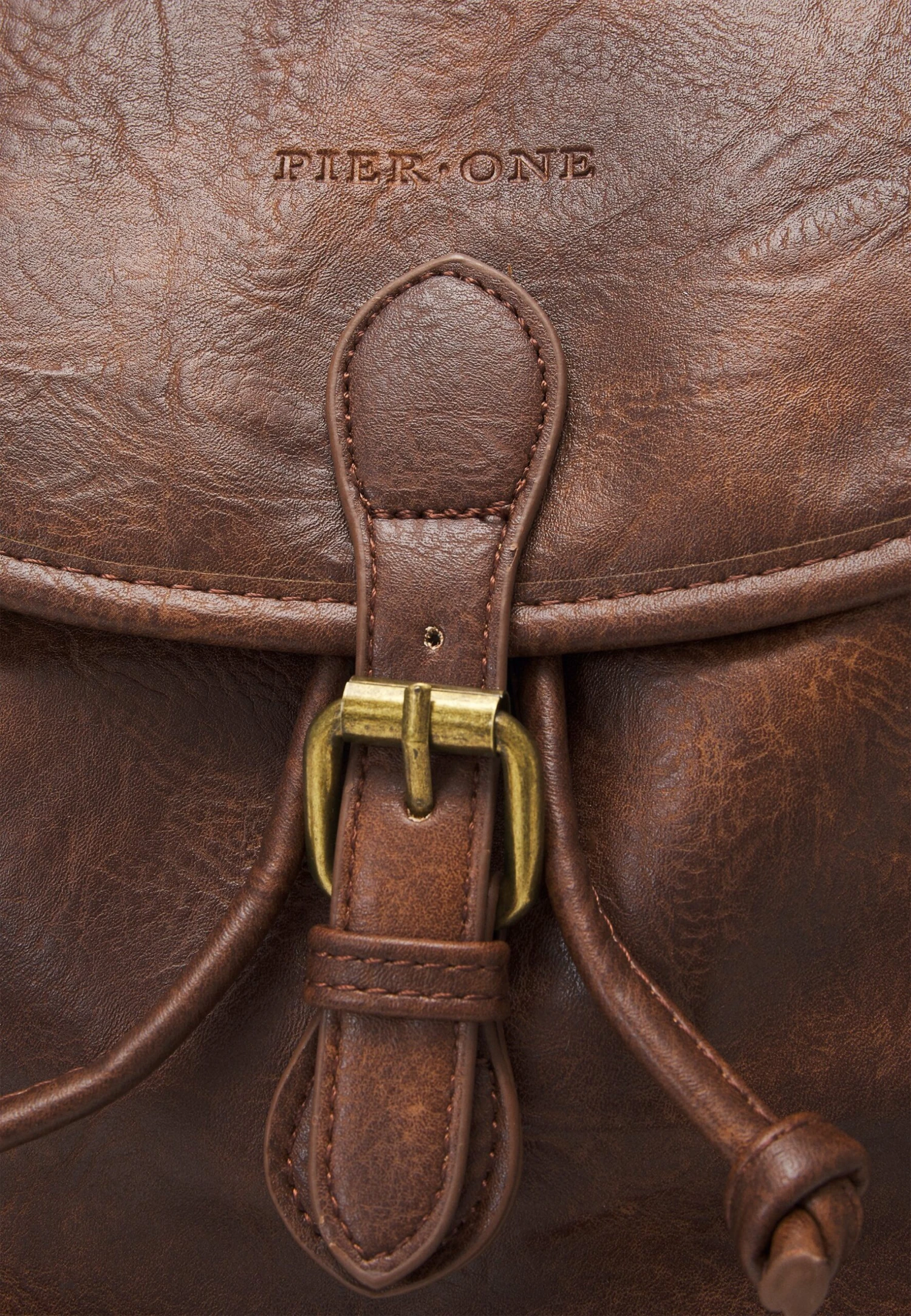 Pier One Unisex - Rucksack - Dark Brown 7 Pier One Unisex - Rucksack - Dark Brown - Image 5