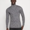 Pier One Muscle Fit Turtle - Jumper - Mottled Grey -Modern Fashion Shop 6dccc0cd05f94e93a24ce9a9cb1ddc54
