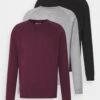 Pier One 3 Pack - Sweatshirt - Bordeaux/Black/Grey -Modern Fashion Shop 821baf19d3fa4e8d90ae47bb097c8d40