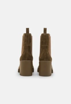 Pier One Leather - High Heeled Ankle Boots - Khaki -Modern Fashion Shop 82e4380308ac44f19d33d6cff9f92202