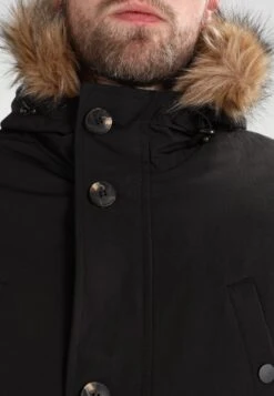 Pier One Parka - Black -Modern Fashion Shop 83a6f641a86e43faa8ef00a6c10df83a