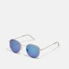 Pier One Unisex - Sunglasses - Gold-Coloured/Blue