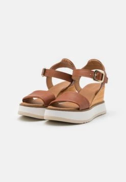 Pier One Leather - Platform Sandals - Cognac -Modern Fashion Shop 876b39d7b9fe40eb819aeeec5d1ebd2c