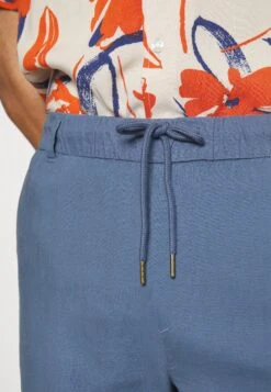Pier One Linen Blend Drawcord Shorts- Shorts - Blue -Modern Fashion Shop 87c8fc6ffcc340718daf1bf023c8502d