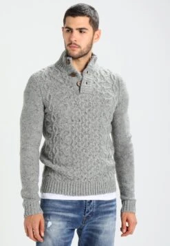 Pier One Jumper - Mottled Grey