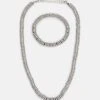 Pier One Set - Necklace - Silver-Coloured -Modern Fashion Shop 8eba1aacd5d647b89ce454c1ac346139