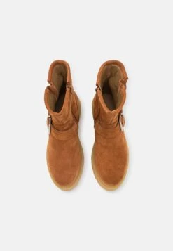 Pier One Leather - Cowboy/Biker Ankle Boot - Cognac -Modern Fashion Shop 989fc67a2fac4f0ea7646bc4d30dab98