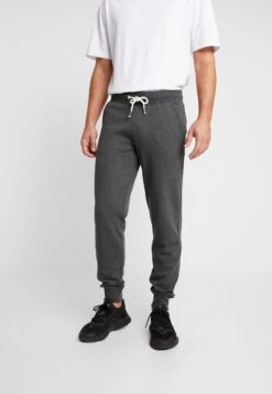 Pier One Tracksuit Bottoms - Mottled Dark Grey