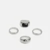 Pier One 4 Pack - Ring - Silver-Coloured -Modern Fashion Shop aeadc63877f447f29230d35189ec1dd8