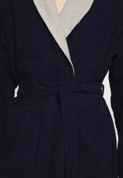 Pier One Shawl Towel Bathrobe - Dressing Gown -Dark Blue -Modern Fashion Shop b2d1f380240f4cd8892f17a5c0efe1d5