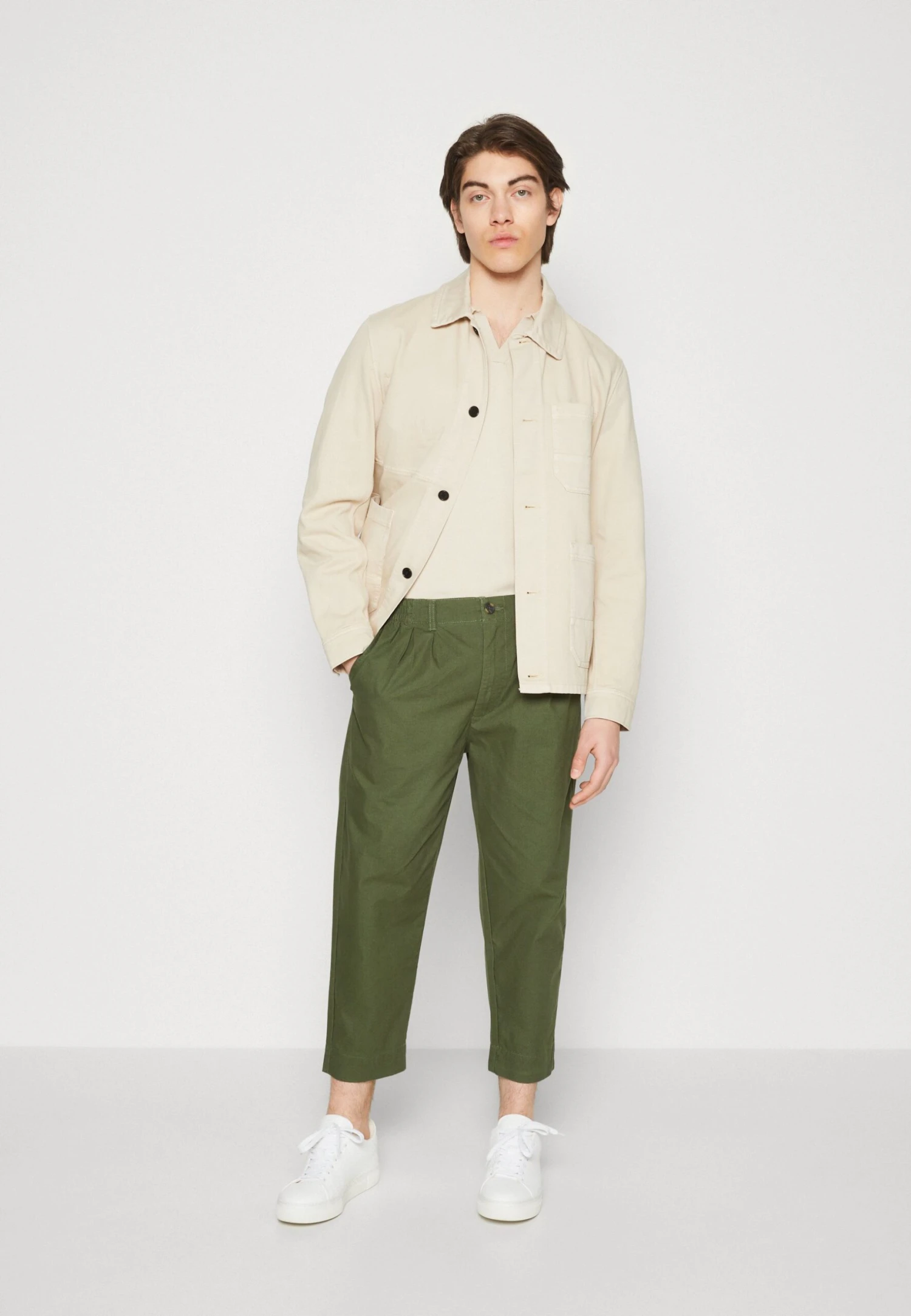 Pier One Trousers - Olive 4 Pier One Trousers - Olive - Image 2