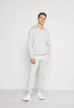 Pier One 2 Pack - Tracksuit Bottoms - Mottled Light Grey/Mottled Dark Blue