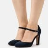 Pier One Leather- Classic Heels - Dark Blue -Modern Fashion Shop cef9773650074aef90b2d6c234be4b14