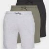 Pier One 3 Pack - Pyjama Bottoms - Black/Mottled Grey/Khaki -Modern Fashion Shop cfd63269131c47ba85b5a0772f5e7b9f