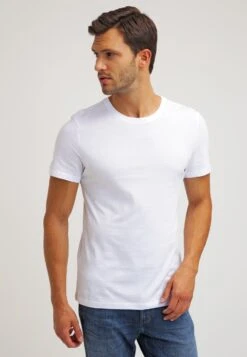 Pier One 2 Pack - Basic T-Shirt - White/Black -Modern Fashion Shop db5a52b513bc4cb5ade3596d469995e6