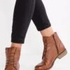 Pier One Lace-Up Ankle Boots - Brandy 2 Pier One Lace-Up Ankle Boots - Brandy -Modern Fashion Shop e0212df5bd254ae6b6525f1b4ee7c672
