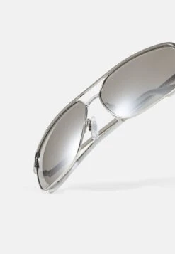 Pier One Unisex - Sunglasses - Silver-Coloured, Black -Modern Fashion Shop e2e667893a6348519937490659beba93