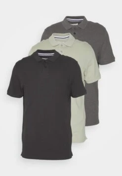 Pier One 3 Pack - Polo Shirt - Mint/Black/Grey -Modern Fashion Shop e70459e3f1f5490f922fd1fc111dd659