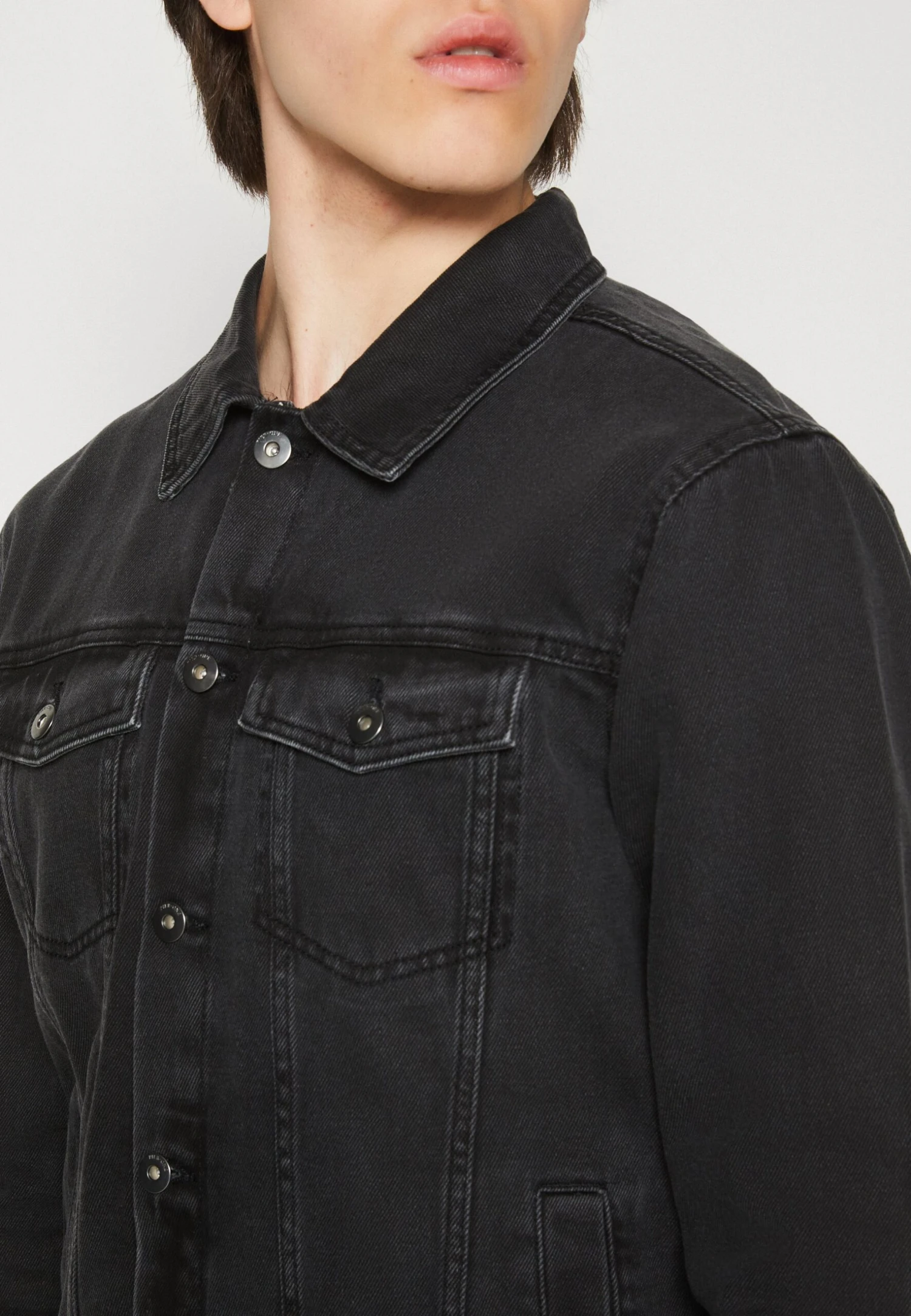 Pier One Denim Jacket - Black 8 Pier One Denim Jacket - Black - Image 6