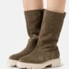 Pier One Leather Winter Boot - Boots - Khaki -Modern Fashion Shop f1e1084164b44c56bf7ad90acb69a5a2