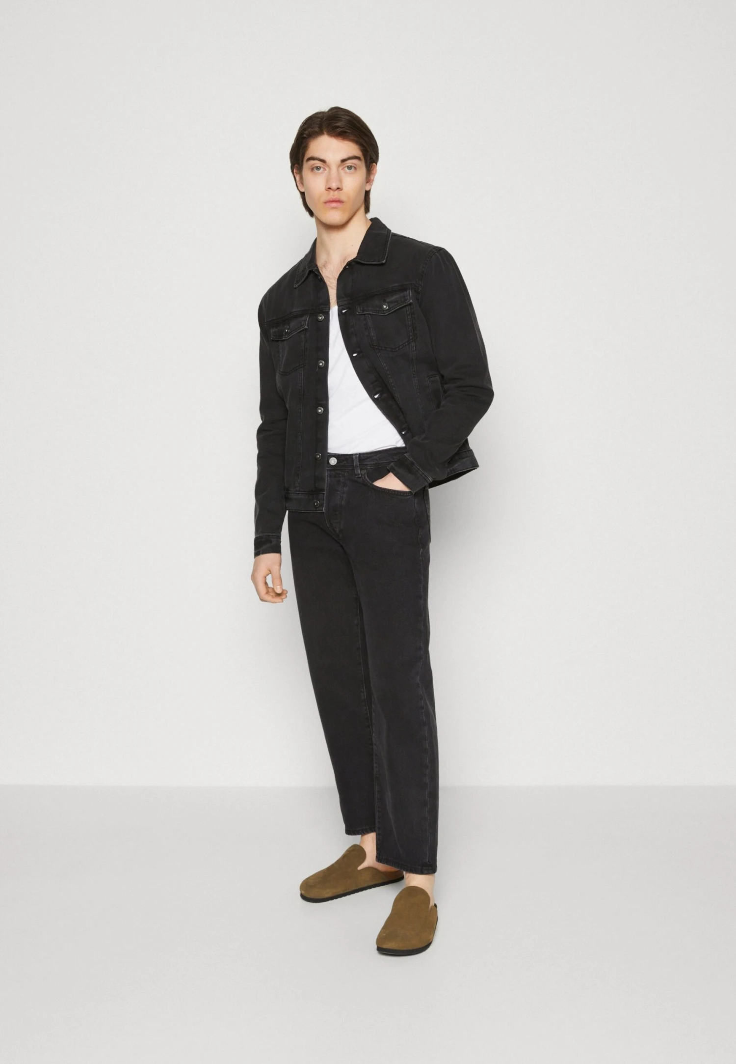 Pier One Denim Jacket - Black 4 Pier One Denim Jacket - Black - Image 2