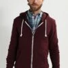 Pier One Zip-Up Sweatshirt - Bordeaux Melange -Modern Fashion Shop ff56f0289a5544dc9d174e7b302fde2f